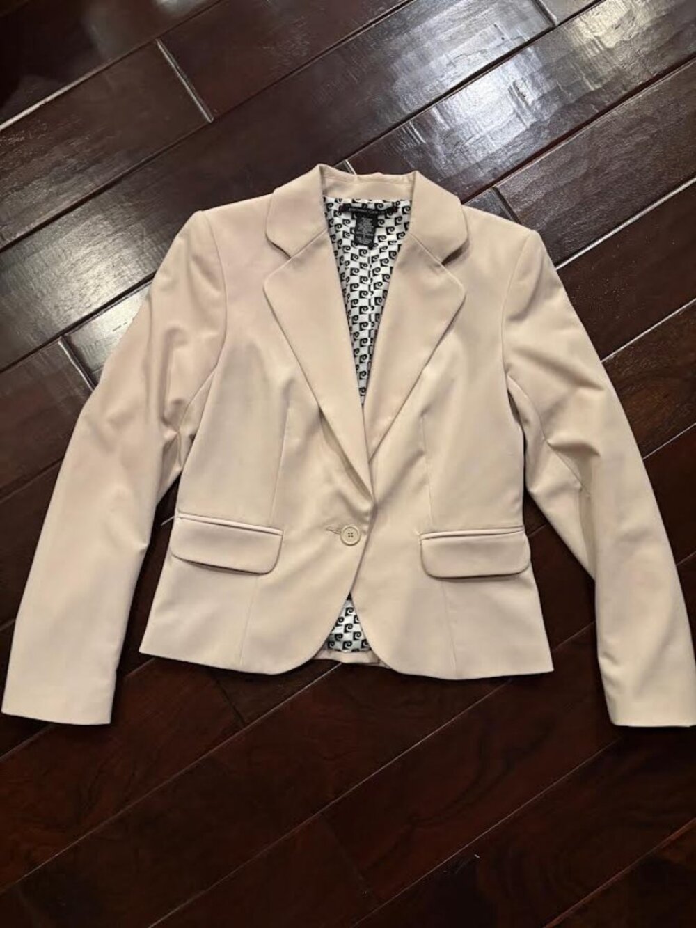 Pierre Cardin Light Tan Button Blazer - Size 6